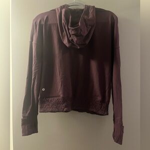 Lululemon Nulu Ruched eggplant purple hoodie size 6